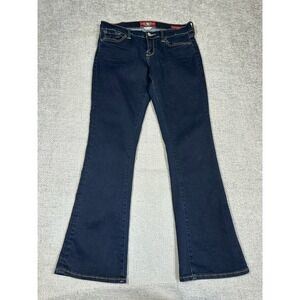 Lucky Brand Jeans Womens 8/29 32x31 Blue Charlie Baby Boot Stretch Low Rise Y2K